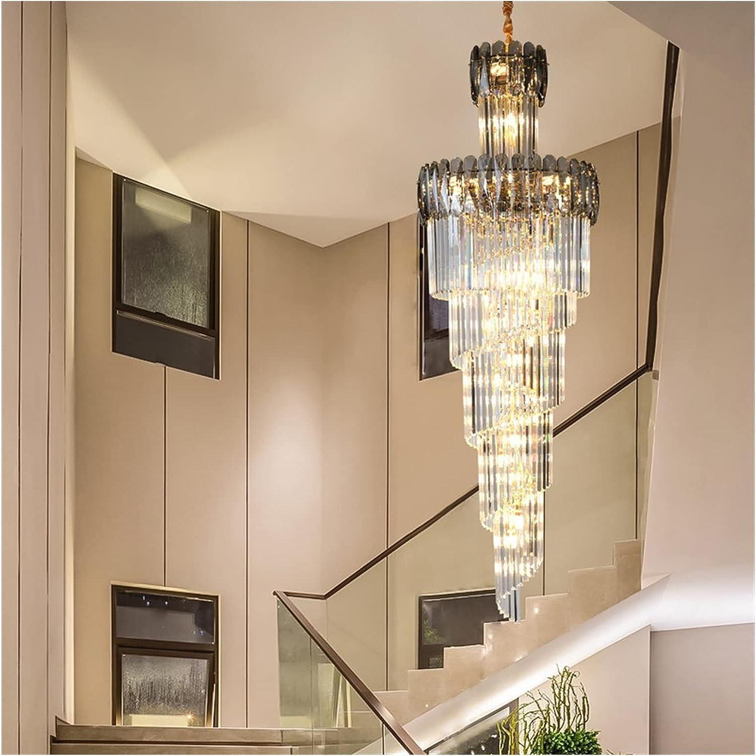1248-SM SIZE : 600x1800mm :  32,000/- 800x2600mm :  48,000/- Specifications : BULB Body Type : CRYSTAL CHANDELIER